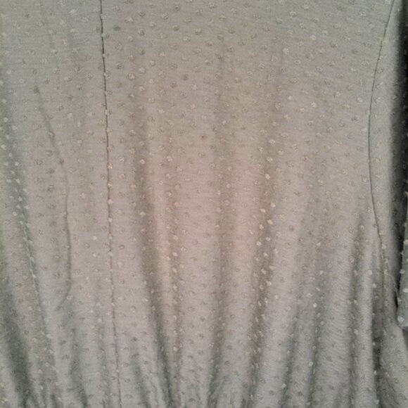 Lane Bryant Green Swing Flutter Sleeve Clip Dot Babydoll Top Plus Size 18/20 - Picture 5 of 7